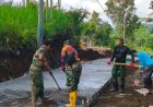 TMMD Kodim Karangasem Percepat Pembangunan Desa, Jalan Rabat Beton Capai 91,78 Persen